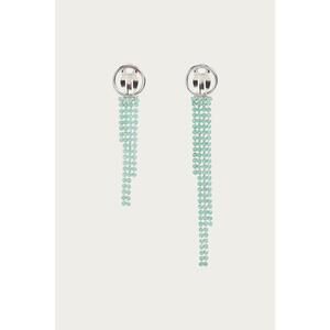 NEW JUSTINE CLENQUET clarence clip-on earrings in silver